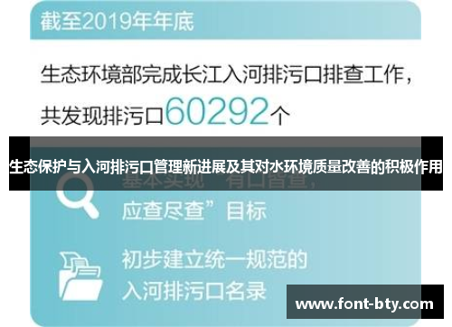 生态保护与入河排污口管理新进展及其对水环境质量改善的积极作用