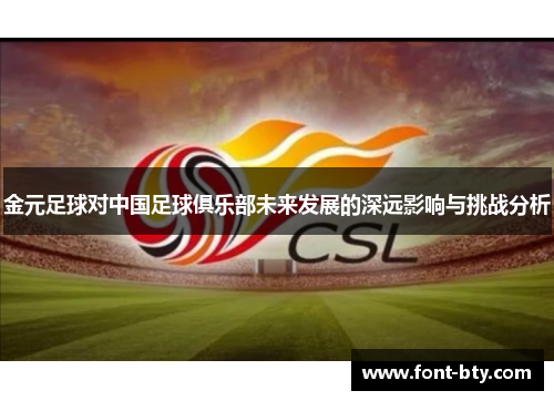 金元足球对中国足球俱乐部未来发展的深远影响与挑战分析