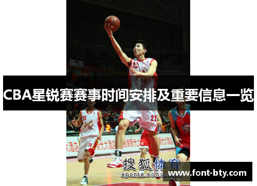 CBA星锐赛赛事时间安排及重要信息一览